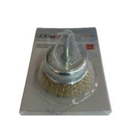 Drótkefe, HEX, 75 mm, réz 