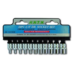 Kulcs klt. HONITON, 1/4 colos, 4-13mm, 11 db-os