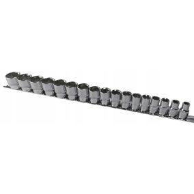 Rövid dugókulcs klt. 17db-os 3/8" 8-24 mm