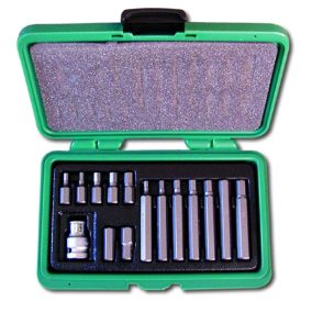   Kulcs klt. HONITON IMBUSZ/HEX, 1/2 colos, 4-12mm, 30-75mm, 15 db-os