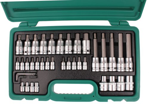 Dugókulcs klt. 40db-os 1/2" és 1/4" torx és imbusz HONITON