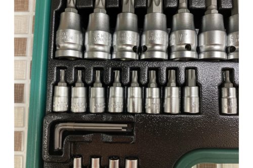 Dugókulcs klt. 40db-os 1/2" és 1/4" torx és imbusz HONITON