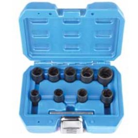   Sérültfejű csavarkiszedő készlet 3/8" 10-19mm 10db-os JOBI EXTRA