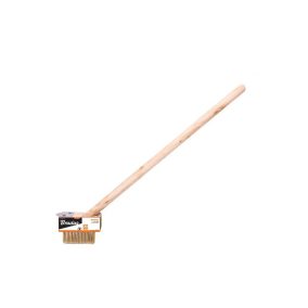 Kőburkolat tisztító kefe 30 cm, fa nyéllel