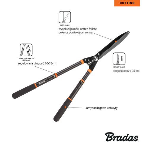 Sövényvágó teleszkópos V-SERIES