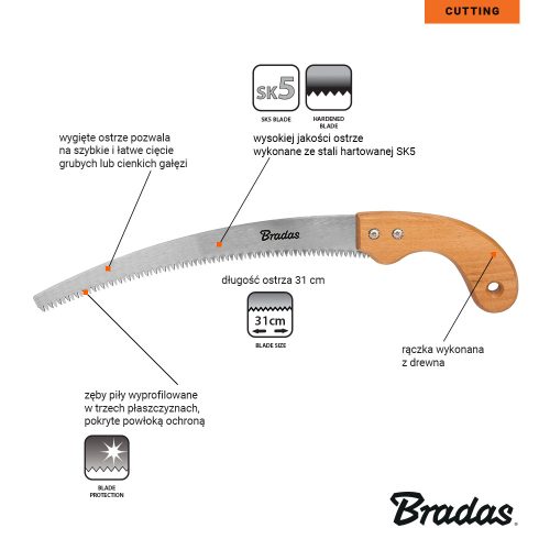 Fűrész V-SERIES WOOD SK5, 31 cm