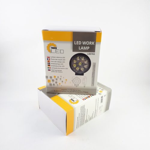 Ledes munkalámpa kör alakú 9x3W