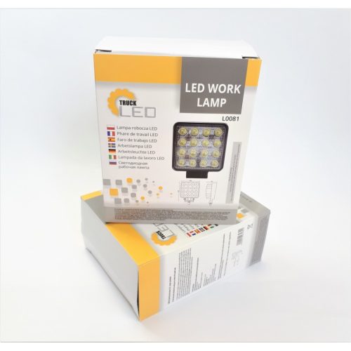 LED MUNKALÁMPA 16x3w KOCKA ALAKÚ-16-LED