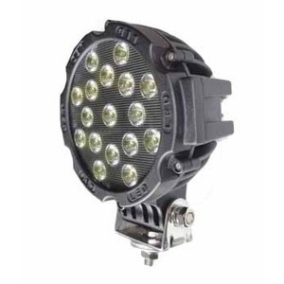 Ledes munkalámpa kör alakú 17x3W Fekete