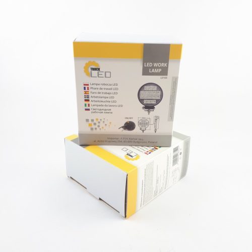 Ledes munkalámpa kör alakú 16 LED kapcsolóval szerelt