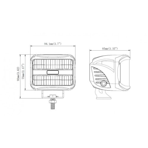 Ledes munkalámpa 8 ledes