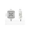 LED-es munkalámpa 18W, 9xLED X-SPIDER 2