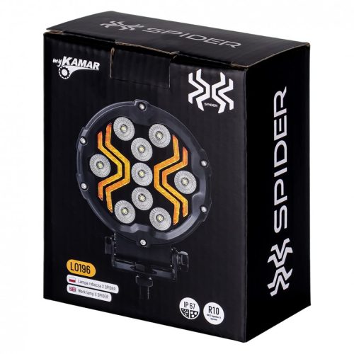 LED-es munkalámpa 18W, 9xLED X-SPIDER 3