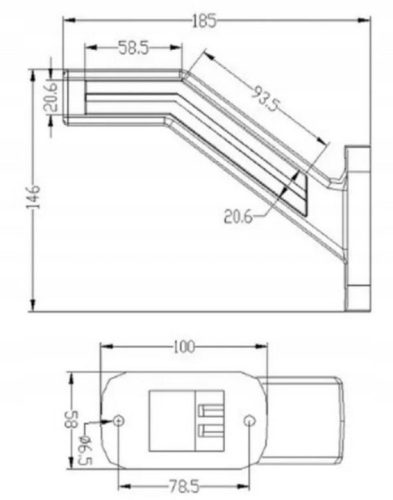 Helyzetjelző jobb LED 12-24V *A