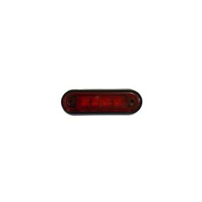 Helzyetjelző 4xLED 12/24V piros