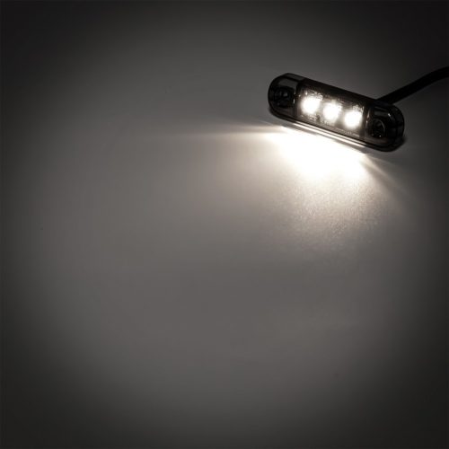 Helyzetjelző 3xLED, 12/24V, fehér DARK 