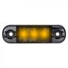 Helyzetjelző 3xLED, 12/24V, borostyánsárga DARK 