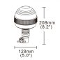 Sárga villogó 12x LED R65 R10 flex 4