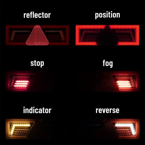 Ledes hátsó lámpa prizmával 12-24V 106-led *A