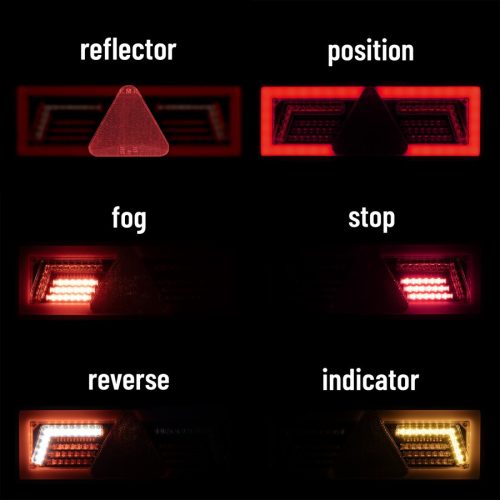 Ledes hátsó lámpa prizmával 12-24V 106-led *A