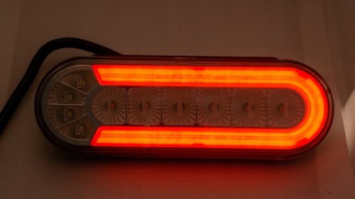 LED hátsó lámpa TL kis ovális 12/24V