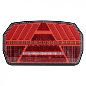 Hátsólámpa LED-es 12/24V háromszöggel, jobb oldali