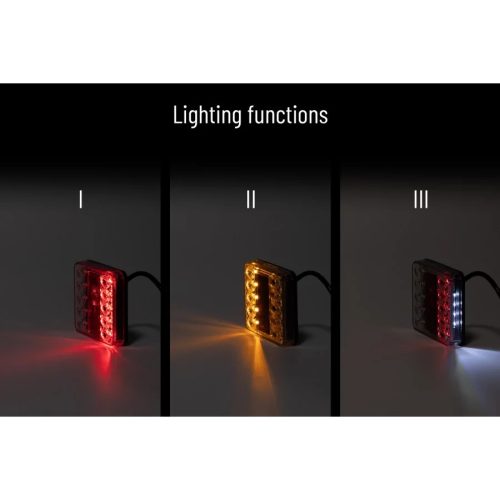 Hátsó lámpa fehér 12V 14xLED *A