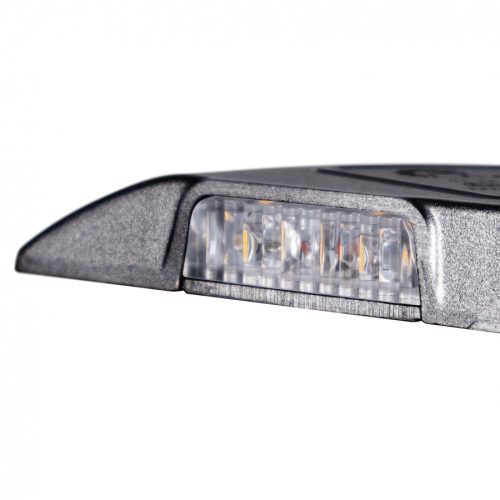 Emelőhátfal lámpa, fekete 4 LED