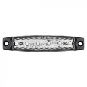 Helyzetjelző fehér 6x LED 12/24V