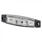 Helyzetjelző fehér 6x LED 12/24V
