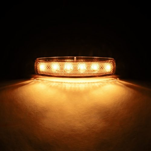 Helyzetjelző sárga 6x LED 12/24V