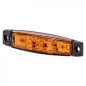 Helyzetjelző sárga 6x LED 12/24V