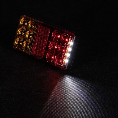 LED-es hátsólámpa rendszámtábla megvilágítással 12V 16xLED *A