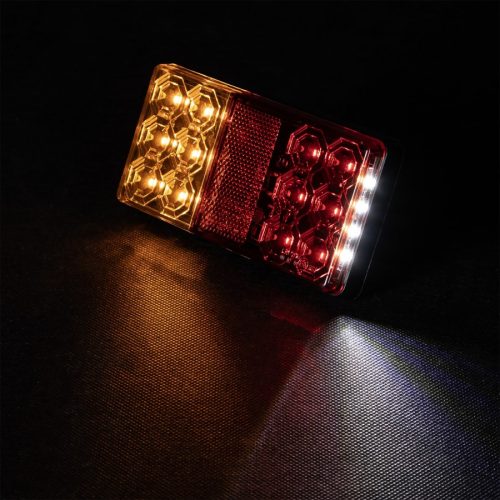 LED-es hátsólámpa rendszámtábla megvilágítással 12V 16xLED *A