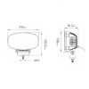 Led reflektor nappali menetfénnyel 12-24V