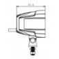 Első LED lámpa + figyelmeztető lámpa 20W+8W 1600LM 12/24V IP67