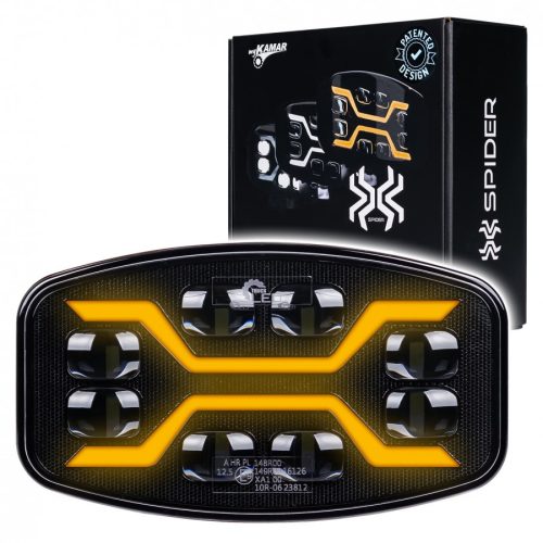 X-SPIDER Fényszóró LED+helyzetjelző lámpa+stroboszkóp