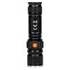 LED mini zseblámpa újratölthető 3W XPE 180LM, 1200mAh, 5 üzemmód LAT-KMR7