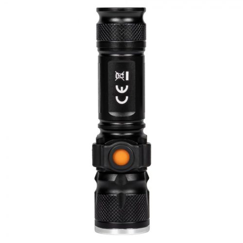 LED mini zseblámpa újratölthető 3W XPE 180LM, 1200mAh, 5 üzemmód LAT-KMR7