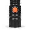 LED mini zseblámpa újratölthető 3W XPE 180LM, 1200mAh, 5 üzemmód LAT-KMR7