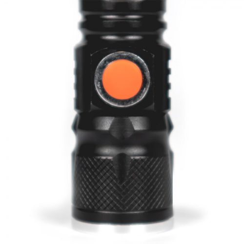 LED mini zseblámpa újratölthető 3W XPE 180LM, 1200mAh, 5 üzemmód LAT-KMR7