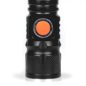   LED mini zseblámpa újratölthető 3W XPE 180LM, 1200mAh, 5 üzemmód LAT-KMR7