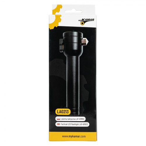 LED vészjelző zseblámpa kalapáccsal 3W, 200lm, 1x1200mAh, 5 üzemmód