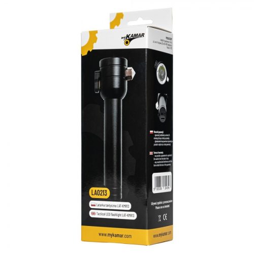 LED vészjelző zseblámpa kalapáccsal 3W, 200lm, 1x1200mAh, 5 üzemmód