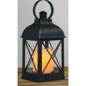 LED-es lámpás fekete házzal, meleg fehér fénnyel (820)