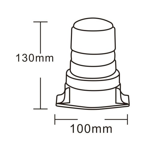 Ledes sárga villogó 10-110v MAR-POL-KAMAR