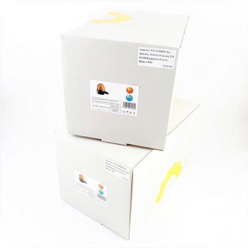 Ledes sárga villogó R65 R10 NEW 12-24V mágneses