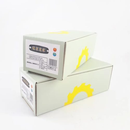 Sárgavillogó 4xLED, slim, stroboszkóppal 12/24V