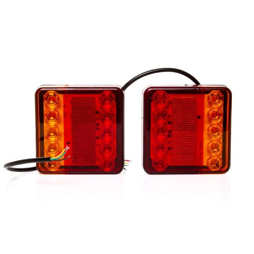 LED hátsólámpa párban,  3 funkciós 12V