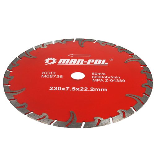 Gyémántvágó korong 230x7,5x22,2mm *A